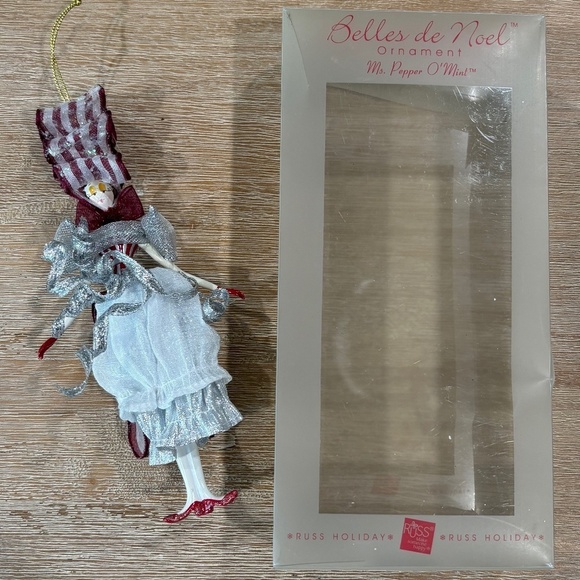 Vintage RUSS BERRIE Belles de Noel Ms Pepper O'Mint - Picture 5 of 5